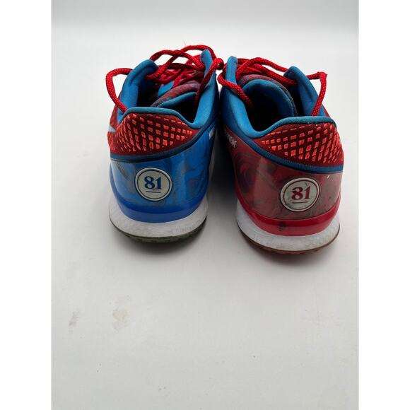 Nike CJ3 Flyweave Trainer Calvin Johnson 81 Men's 11 Red Blue 725231-600 - Picture 2 of 11